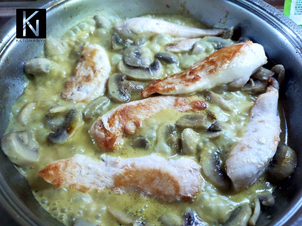 dieta ketogeniczna keto obiad curry z kurczaka