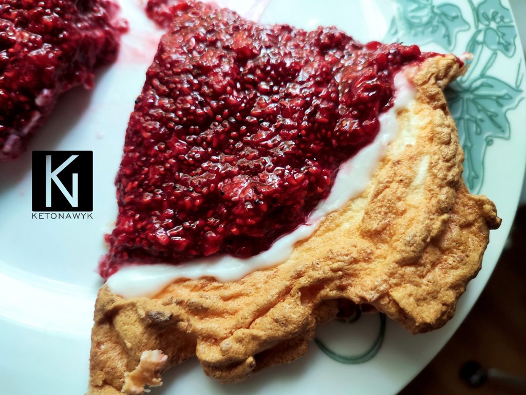 dieta ketogeniczna deser z malinami