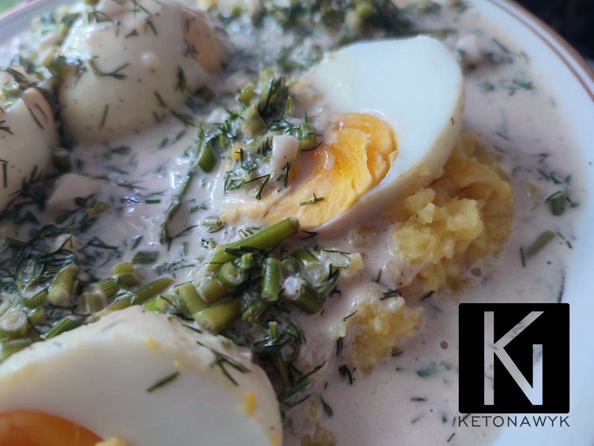 keto sos koperkowy do jajek