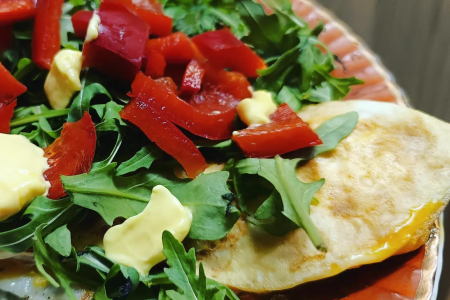 keto naleśnik jajka sadzone