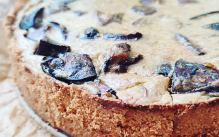 Keto tarta z grzybami leśnymi