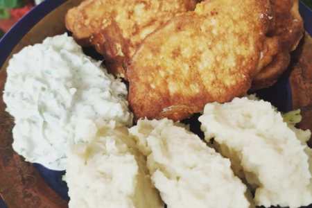 keto ryba w cieście