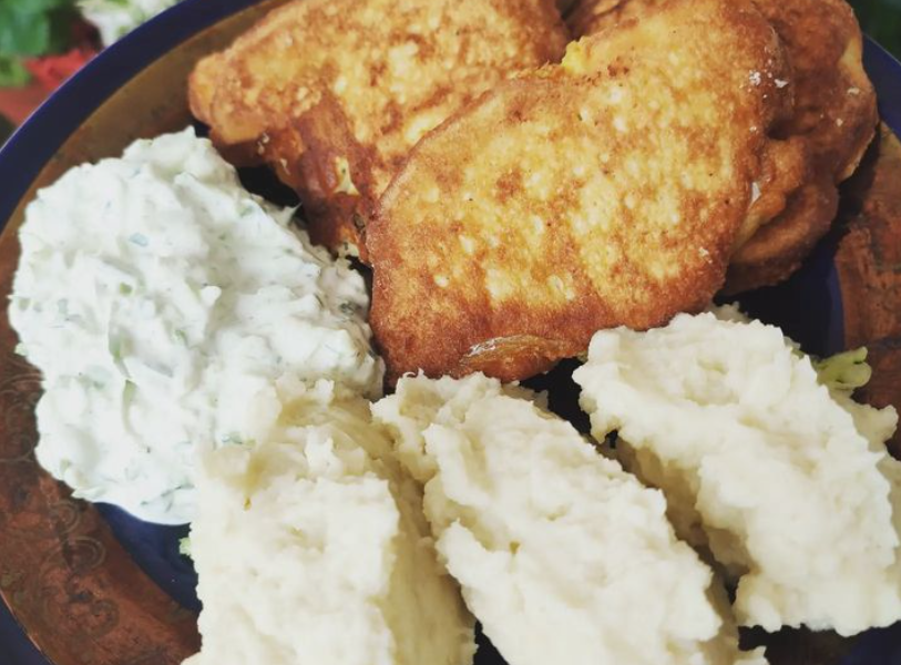 keto ryba w cieście