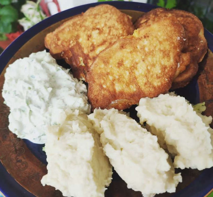 keto ryba w cieście