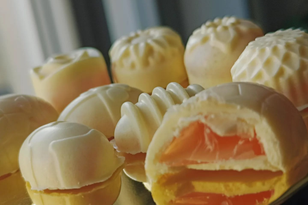 keto pralinki galaretki w białej czekoladzie