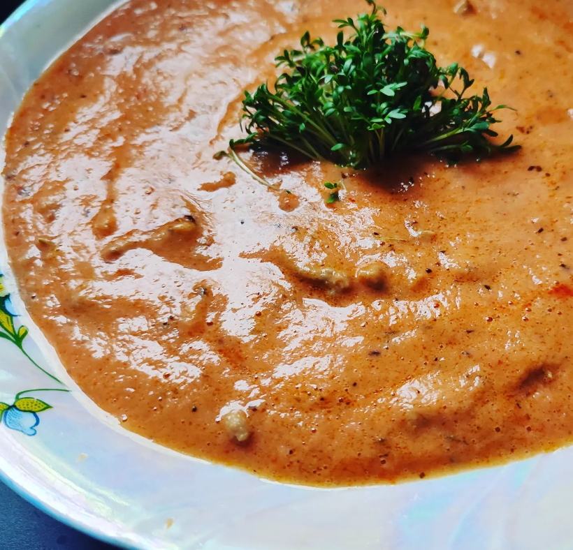 keto zupa krem pomidorowy