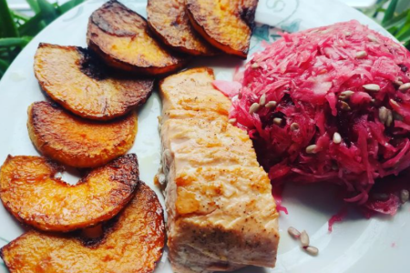 keto obiad inspiracja łosoś