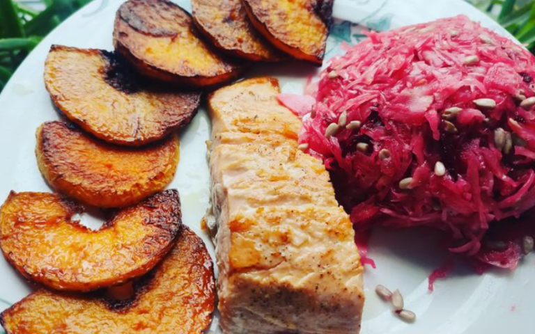 keto obiad inspiracja łosoś