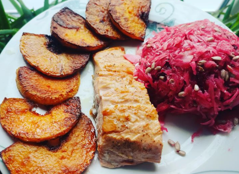 keto obiad inspiracja łosoś