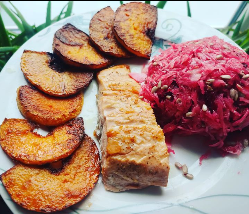 keto obiad inspiracja łosoś