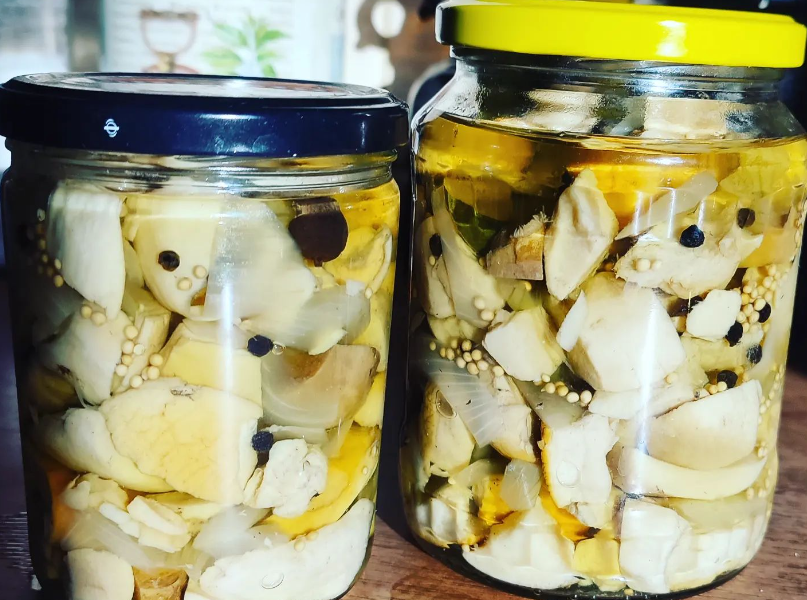 grzybki marynowane bez cukru