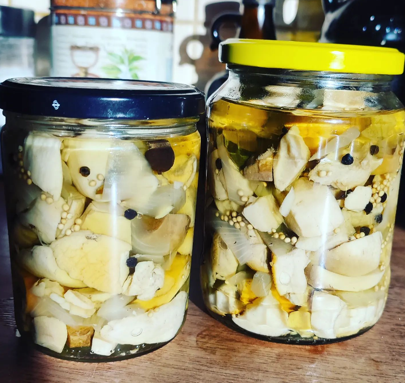 grzybki marynowane bez cukru