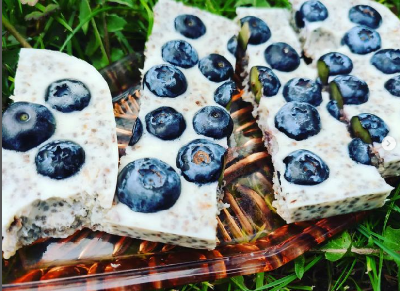 Miękkie keto batoniki śmietankowe z CHIA