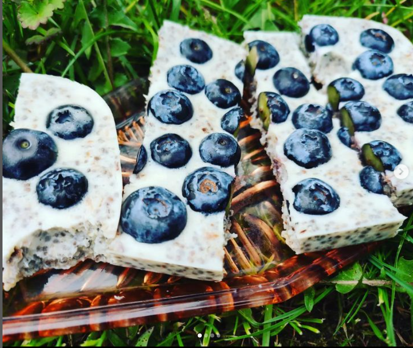 Miękkie keto batoniki śmietankowe z CHIA