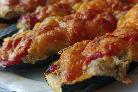 keto zapiekanki z cukinii