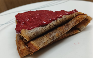 Keto czekoladowe naleśniki