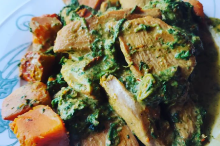 Keto Curry z dynią i kurczakiem