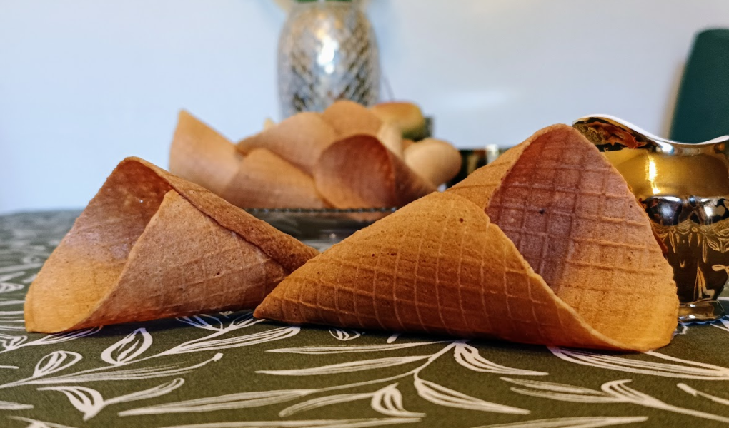 Keto rożki do lodów - wafle bez cukru i glutenu