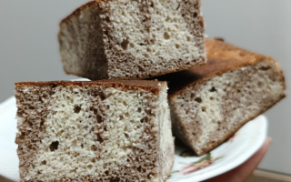 Keto ciasto zebra cynamonka