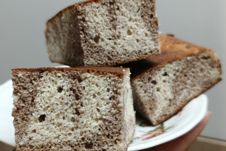 Keto ciasto zebra cynamonka