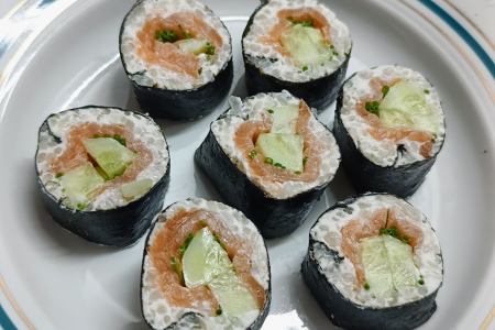 Keto Sushi z ryżem konjac