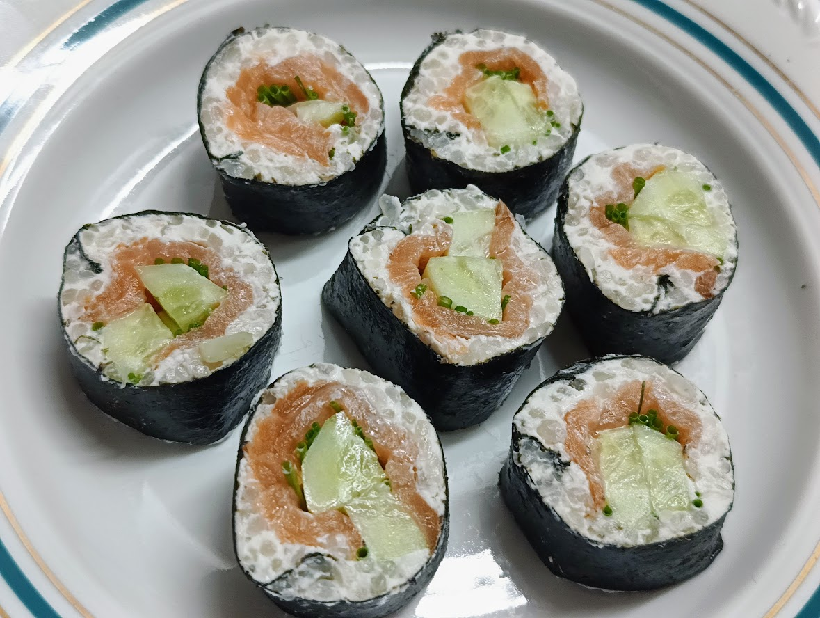 Keto Sushi z ryżem konjac